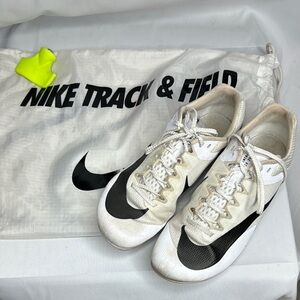 Nike Rival Sprint Men’s Track & Field Shoes, White, Cream and Black Size 7.5